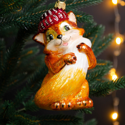 Набор украшений Лиса Алиса у домика 2 шт., стекло, Витус (62211)