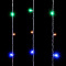 Светодиодный занавес 2*3 м., 600 разноцветных LED ламп, облегченный, прозрачный провод ПВХ, Beauty led (PCL600NOT-10-2M)