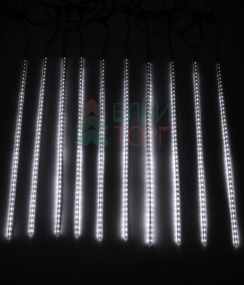 Гирлянда Тающие сосульки 10*0.8 м., 24V., 720 холодных белых LED ламп, коннектор, черный ПВХ, Beauty Led (CCL720-10-1W)