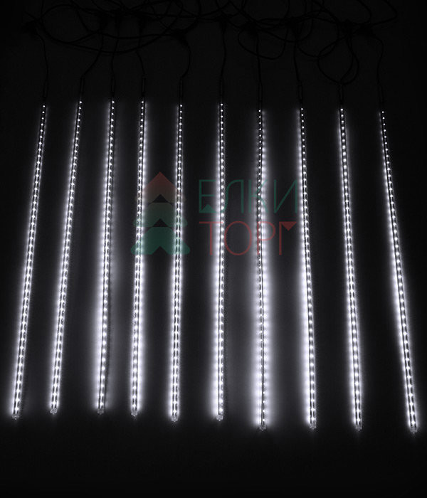 Гирлянда Тающие сосульки 10*0.8 м., 24V., 720 холодных белых LED ламп, коннектор, черный ПВХ, Beauty Led (CCL720-10-1W) в Белгороде