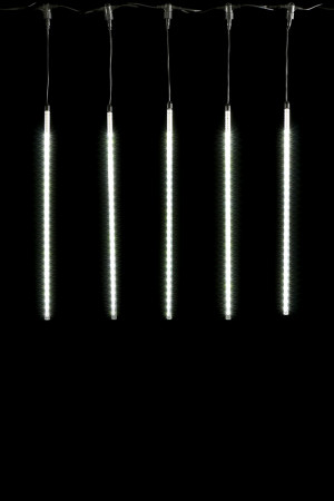 Гирлянда Тающие сосульки 10*0.8 м., 24V., 720 холодных белых LED ламп, коннектор, черный ПВХ, LTC (CCL720-10-1W)