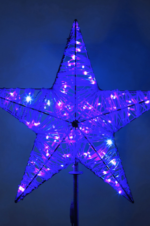 Макушка Кремлевская из стекло-нити 200 см. для елей высотой от 15 до 30 м., синяя, Green Trees (krem-sn-200blue)