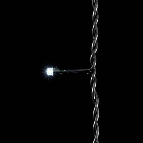 Светодиодная бахрома 4,9*0,5 м., 240 белых LED ламп, черный провод ПВХ, Beauty Led (PIL240-11-2W)
