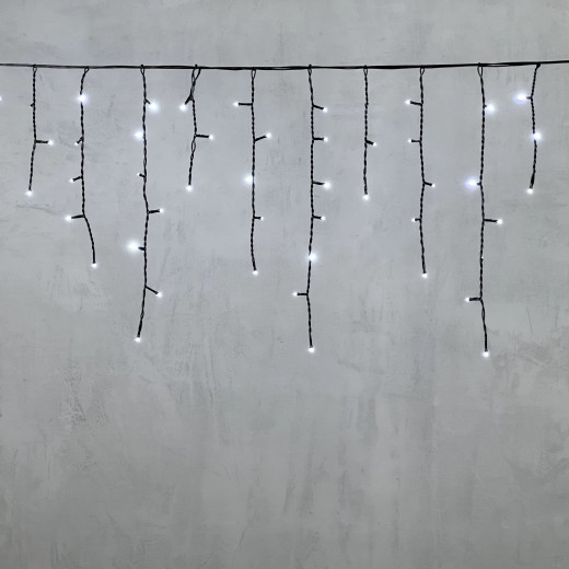 Светодиодная бахрома 4,9*0,5 м., 240 белых LED ламп, черный провод ПВХ, Beauty Led (PIL240-11-2W) — 