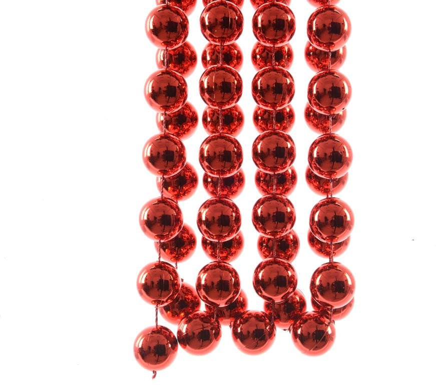 Бусы пластиковые Гигант 20 мм*270 см., красные, Kaemingk (001711) в Ростове-на-Дону