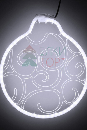 Светодиодная фигура из акрилайта 30*30 см., 220V., холодное белое свечение, Beauty Led (HFS3-2W)