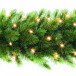 Гирлянда хвойная Лесная Красавица зеленая, 180*33 см, 72 лампы, Triumph Tree  (73776)