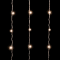 Светодиодный занавес 2*3 м., 600 теплых белых LED ламп, мерцание, облегченный, прозрачный провод ПВХ, Beauty led (PCL600NOTBLW-10-2WW)