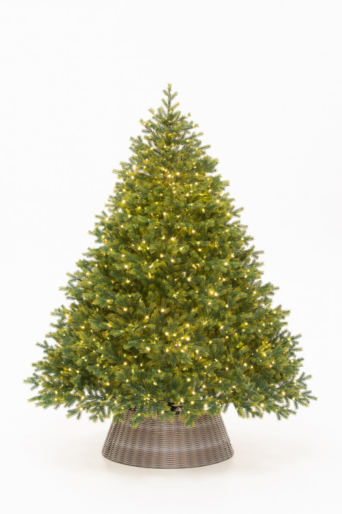 Искусственная елка Эрмитажная 270 см., теплых белых микро LED ламп, 100% литая хвоя, ЕлкиТорг (95270)