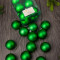 Набор пластиковых шаров Вероника 60 мм., зеленый матовый, 12 шт., ЕлкиТорг (150209)
