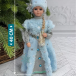 Снегурочка под елку в голубой шубе со снежинкой и голубой шапке 40 см., Christmas DeLuxe (86288) в Санкт-Петербурге
