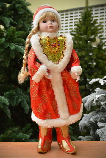 Декоративная кукла - украшение "Снегурочка" 45см ( 5875)