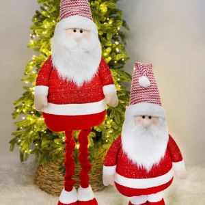 Игрушка Гном телескопический 75-120 см., красный, Christmas DeLuxe (89312)