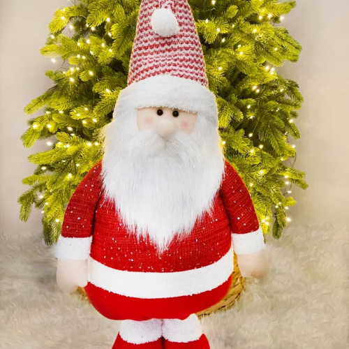 Игрушка Гном телескопический 75-120 см., красный, Christmas DeLuxe (89312)