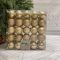 Набор пластиковых шаров Подарок Эльфа 60 мм., шампань, 50 шт., Christmas DeLuxe (89711)
