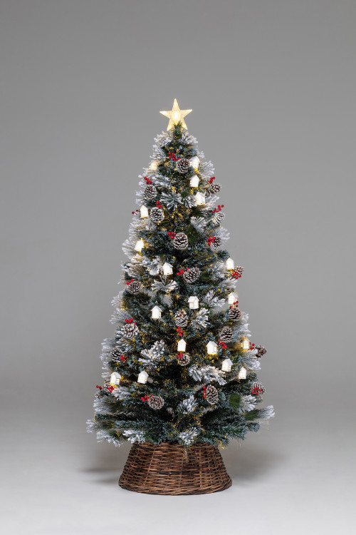 Оптоволоконная елка с LED лампочками Сказочная 210 см., леска+пвх, контроллер (Т2121-210)