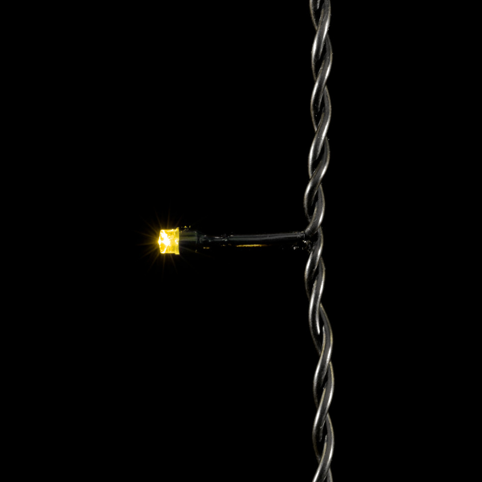 Светодиодная бахрома 4,9*0,5 м., 240 теплых белых LED ламп, черный провод ПВХ, Beauty Led (PIL240-11-2WW)