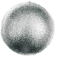 Шар из пенофлекса с блестками Искристый 80 мм., серебро, ПромЕлка (SHI-80SILVER)
