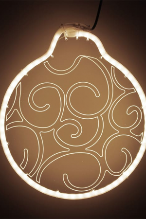 Светодиодная фигура Шар из акрилайта 30*30 см., 220В, теплое белое свечение, LTC (HFS3-2WW)