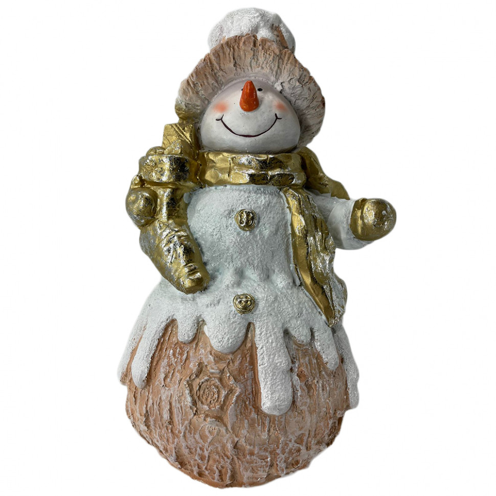 Фигура Снеговик с подарками 36*22 см., ЕлкиТорг (НФ001)