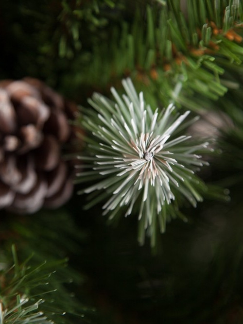 Елка Императрица заснеженная с шишками 90 см. в мешочке, мягкая хвоя, Triumph Tree  (73810)