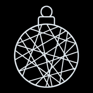 Светодиодная фигура Елочная игрушка 2D 100 см., Сад Радости (SR355)