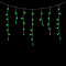 Светодиодная бахрома с колпачком 3,1*0,5 м., 120 зеленых LED ламп, прозрачный провод ПВХ, IP65, Beauty led (PIL120CAP-10-2G)