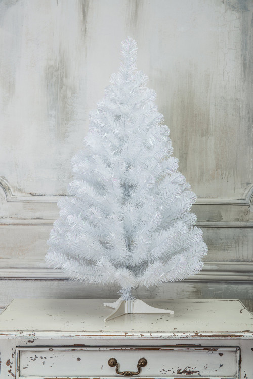 Искусственная елка Радужная белоснежная 60 см., мягкая хвоя ПВХ, ЕлкиТорг (17060) в Санкт-Петербурге