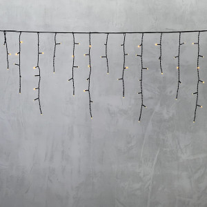 Светодиодная бахрома 4,9*0,5 м., 240 желтых LED ламп, черный провод ПВХ, Beauty Led (PIL240-11-2Y)