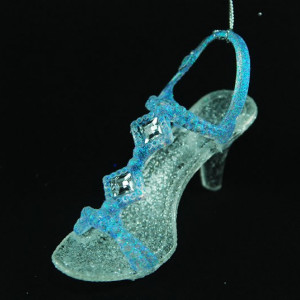 Украшение &quot;Туфелька&quot; цвет голубой, (160703)