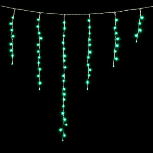 Светодиодная бахрома 1*1 м., 220V., 65 аква LED ламп, прозрачный силикон, Beauty Led (ECC65-10-2A)