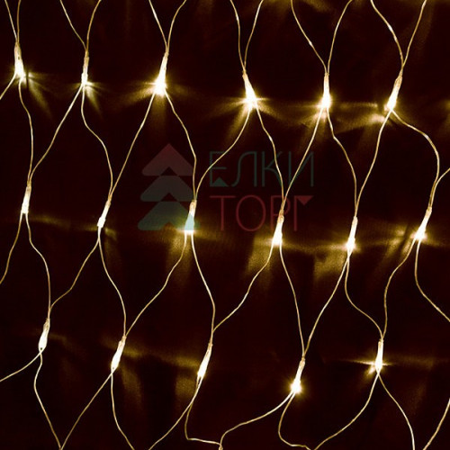 Светодиодная сетка 2*3 м., 384 теплых белых LED ламп, прозрачный ПВХ, Beauty Led (NTL384M-10-2WW)