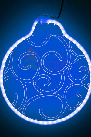 Светодиодная фигура Шар из акрилайта 30*30 см., 220В, синее свечение, LTC (HFS3-2B)