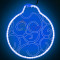 Светодиодная фигура из акрилайта 32*37 см., 220V., синие свечение, Beauty Led (HFS3-2B)