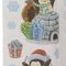 Наклейки для декорирования Пингвины на лыжах 23*31 см., Kaemingk (461406/1)