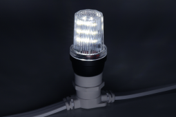 Светодиодная лампа для Белт-лайта холодная белая, строб, 40 мм., 2Вт, Е27, Teamprof (TPF-B-E27ST-W)