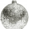 Шар пластиковый Серпантин, 115 мм., 1 шт., серебро, ПромЕлка (ШИПЛС-115Silver)