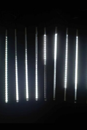 Гирлянда Тающие сосульки 10 шт., 24В, 10*0.5 м., белый, черный провод, без блока питания, TeamProf (TPF-SF-24V-10*0,5С-B/W)