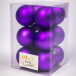 Набор пластиковых шаров Вероника 60 мм., фиолетовый матовый, 12 шт., ЕлкиТорг (150212)