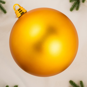 Шар пластиковый матовый 300 мм., золотой, ЕлкиТорг (150701)