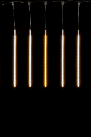 Гирлянда Тающие сосульки 10*0.8 м., 24V., 720 теплых белых LED ламп, коннектор, черный ПВХ, LTC (CCL720-10-1WW)