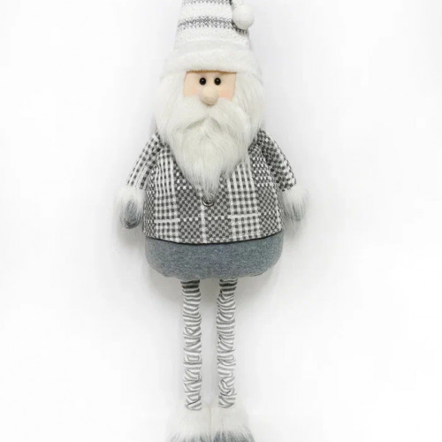 Игрушка Гном телескопический 50-91 см., серый, Christmas DeLuxe (89318)