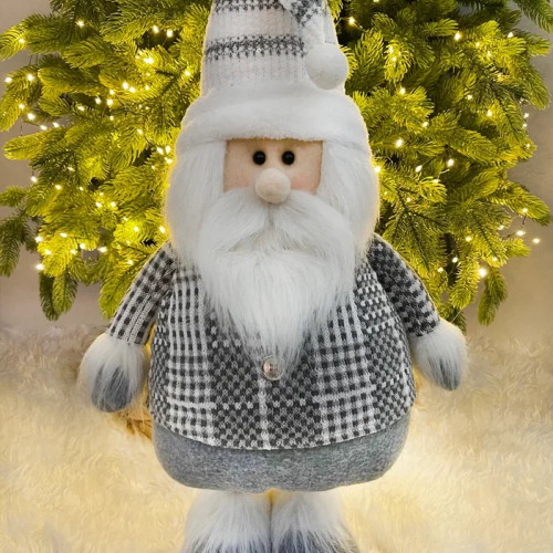 Игрушка Гном телескопический 50-91 см., серый, Christmas DeLuxe (89318)