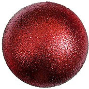 Шар из пенофлекса с блестками Искристый 80 мм., красный, ПромЕлка (SHI-80RED)