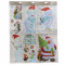 Наклейки для декорирования Снеговик с полосатым шарфом 23*31 см., Kaemingk (461406/2)
