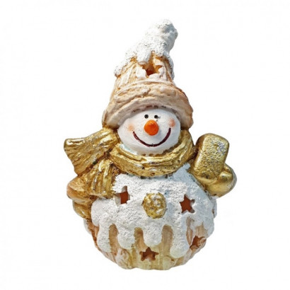 Фигура Снеговик с конфетой 22*16 см., ЕлкиТорг (НФ012)