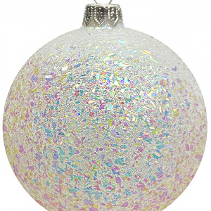 Шар пластиковый Серпантин, 115 мм., 1 шт., белый, ПромЕлка (ШИПЛС-115White)