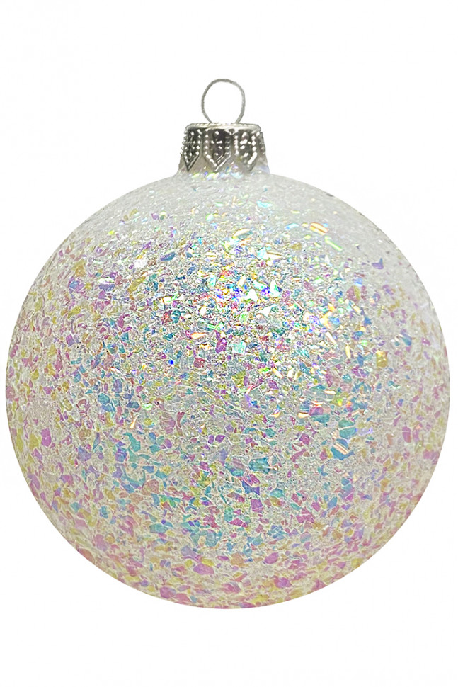 Шар пластиковый Серпантин, 115 мм., 1 шт., белый, ПромЕлка (ШИПЛС-115White)