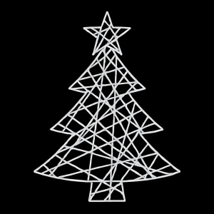 Светодиодная фигура Елочка 2D 50 см., Сад Радости (SR357)