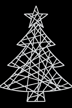 Светодиодная фигура Елочка 2D 50 см., Сад Радости (SR357)